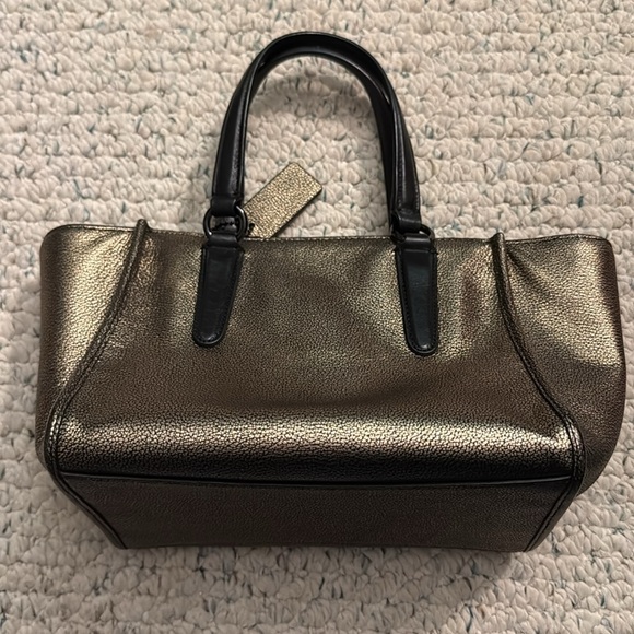 Coach Crosby Mini Carryall in Metallic Leather - Picture 2 of 6